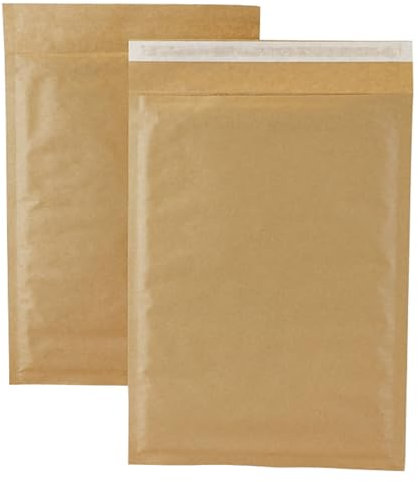 smiley pack 400 Luftpolstertaschen Luftpolsterumschläge Gr. G/7 Braun (250x350 mm) DIN A4+ / C4 gepolsterte Briefumschläge Polsterversandtaschen Versandtaschen Luftpolsterversandtaschen gepolstert