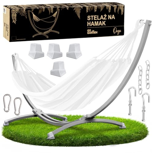 ZOLTA Hängemattengestell - Grau - Zusammenklappbar - Hängemattenständer Für Garten & Balkon - Maximale Belastung 250 kg - Metall Massives Gestell - Witterungsbeständig - Einfache Montage