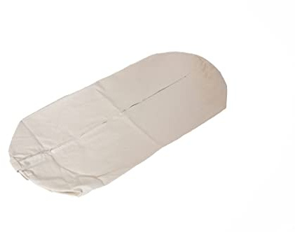 yogawood Yogabolster Bolsterbezug für die längeren Bolster mit den Maßen: L 76 X Ø 23 cm (13 cm länger als Bolster klassisch), Farbe: Sand