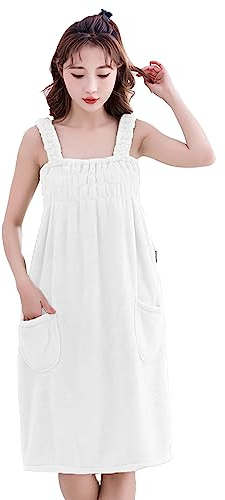 SJTJSPX Saunakilt Damen Mädchen Bademäntel Bequeme Saunasarong Weich Saunatuch Spa Strand Handtuch Schnelltrocknend Duschtuch Sling Saunarock Morgenmantel Nachtwäsche