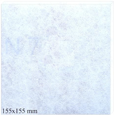 10 Ersatzfilter für Aerotec 90-155x155 mm - Filterklasse ISO Coarse 45%/G2 - Luftfilter für Badventilator