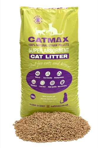 Bedmax Catmax Straw Pellet Cat Litter 15kg