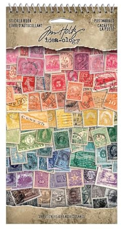 Tim Holtz Idea-Ology Postmarked Sticker Book (TH94387)