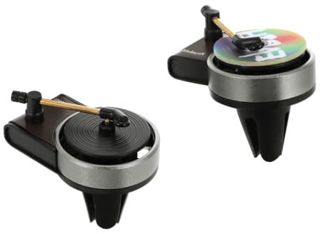 SEWOART 2sets Record Player Car Auto Perfume Vent Outlet Diffuser Car Air Freshener Supplies