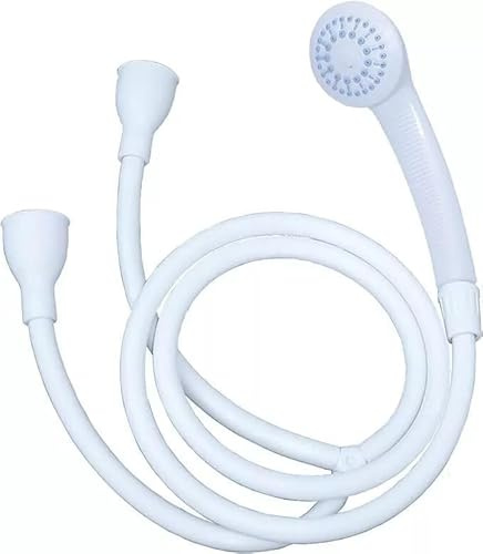 All in HERE Double TAP Bath Sink Shower Head Hose Spray Hairdresser PET Push ON Mixer