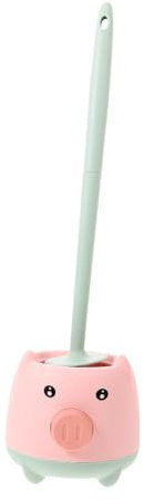 TOBBOMEY Toilettenbürstenset Mit Langem Griff Borsten Für Toilettenschüsselreinigung Ergonomisch Geformt Einfach Aufhängbar Für Badezimmer Und Öffentliche Toiletten