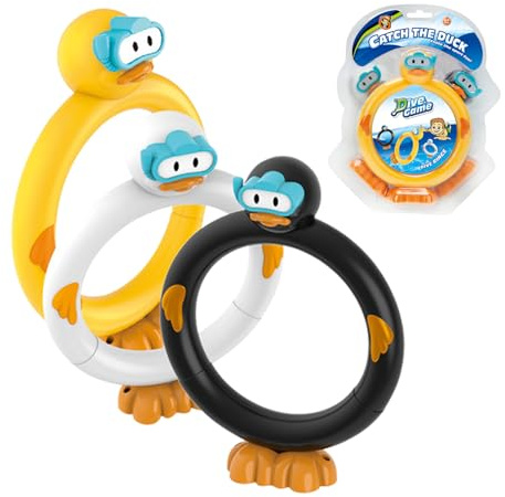 Anillos De Buceo De La Piscina - Juego De Anillo De Agua De Pato De Buceo De Dibujos Animados, Lindos 3 Pieces Coloridos Dibujos Animados De Buceo Y Anillos De Buceo, Entrenamiento Submarino Que Se Hu