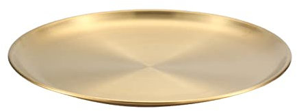 Set di teglie per pizza rotonde in acciaio inox per pizza per pizza torta torta biscotto forno rettangolare set di teglie da forno (oro, A)