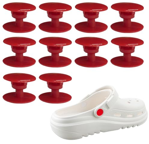UZEXYO 10Pcs Rivets,Rivets Resin Easy DIY Fix,Replacement for Plastic Shoes Crocs Compatible Durable Pop Rivet Button Buckles Fasteners Set for Repairing, Upgrading, and Refreshing Your Footwear Tool