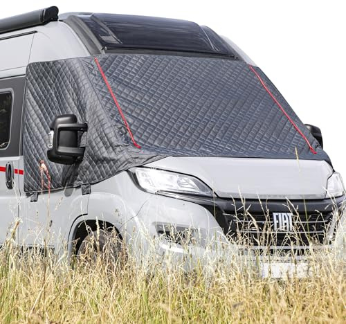 ONVAYA® Frontscheibenabdeckung ǀ passend für den FIAT Ducato X290 ab 2014 und Neuer ǀ Sichtschutz ǀ Wärmedämmung ǀ inkl. Transporttasche ǀ Windschutzscheibenabdeckung für Wohnmobil