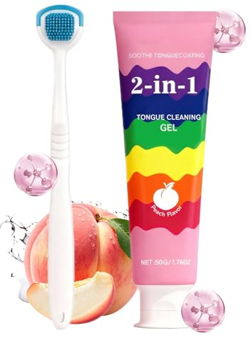 Limpia Lenguas, Limpiador De Encías Y Dientes, Cepillo Y Gel Para La Lengua, Para Eliminación Del Mal Aliento Cuidado De La Salud Higiene Reparación Viaje Adultos Mujeres Hombres