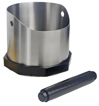 Kaffe knackbox – 750 ml kaffe grondsbehållare, knackbox espressotillbehör, kaffe mark knackboxar, halkfria och stötabsorberande kaffe-knackboxar med avtagbar stång