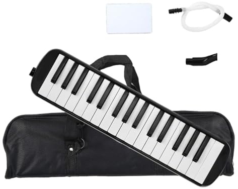 Melodica 32 Tasten Doppelröhren Harmonium mit Tragetasche Klaviertasteninstrumente für Kinder Anfänger Melodica Instrument