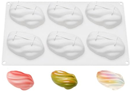 Solid kakform, nötter dessertform, chokladbricka med 3D-gelédesign, kompakt och lätt bakstil, lättanvänt bakverktyg, kökstillbehör