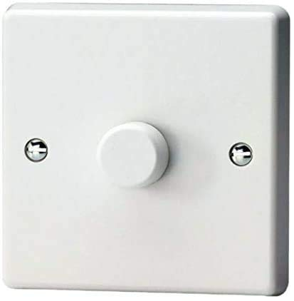 Varilight - 1 Gang 1 or 2 Way Push-on/Push-off 500 Watt Low Voltage Intelligent Dimmer with Leading E - IQP501W