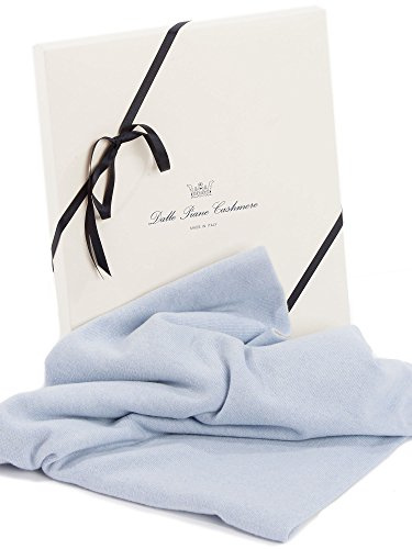 Dalle Piane Cashmere Babydecke Bicolor 100% Kaschmir - Himmel