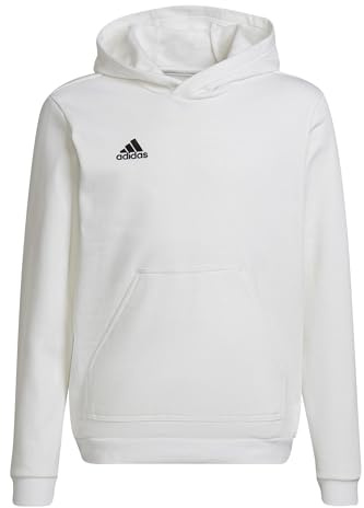 adidas Unisex Kinder Entrada 22 Sweat Hoodie, white/black, 164