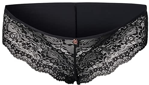 Noppies Maternity brasilianska spetsunderkläder för kvinnor, Black-P090, XS