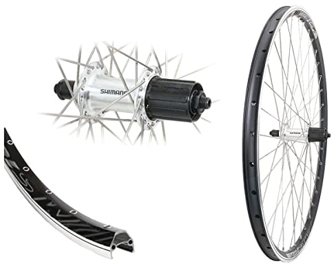Bärwinkels 28 Zoll Hinterrad DMS19 622-19 schwarz Shimano FH-TX500 Silber 8-10 Fach TX500