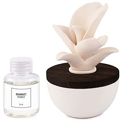 pajoma® Raumduft Bambus, Keramikblume, 50 ml