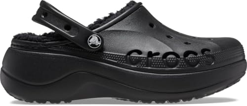 Crocs Baya Platform Lined Clog 36-37 EU Black