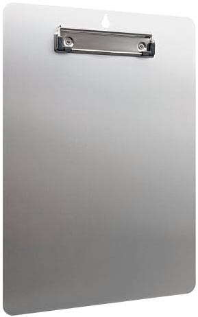 RAYLU PAPER - Klemmbrett A4 aus Aluminium mit Klemmleiste für Restaurant, Büro, Krankenhaus, elegantes und robustes Design, abgerundete Kanten, robuster Griff, mattes Gefühl, Anti-Fingerabdruck