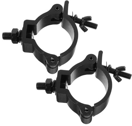ibasenice 2pcs Aluminum Alloy Light Hooks Stage Light Clips for Lamp Truss Hooks Moving Head Lamp Clamps Stage Lighting Setup