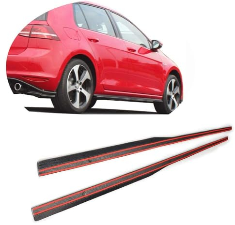 THOMIX Auto Seitenschweller für VW Golf 7 GTI Hatchback 2014-2018, Seitenschweller Splitter Lip Winglet Diffusor, Auto Seitenrock, Trittbretter Seitenschweller, Auto Zubehör