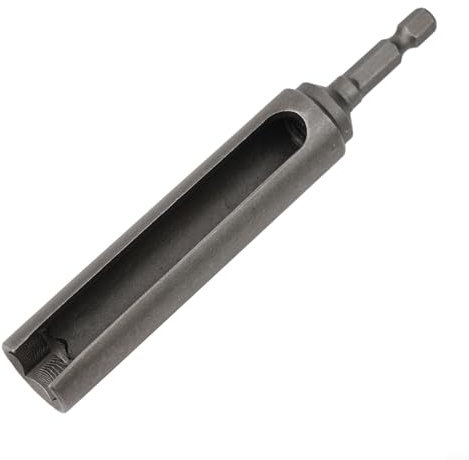 Effizientes Lösen von Flügelmutter und Bolzen mit 35,6 cm Mutternschlüssel, QuickChange Sechskantschaft, Schlitzbohrer-Steckschlüssel (14 mm)