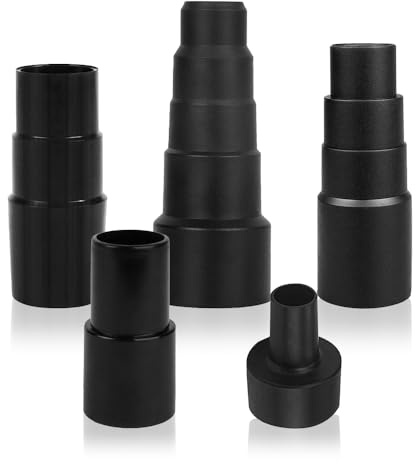 Udbrud 5 Stück Staubsauger Adapter Universal, Staubsaugerschlauch Adapter, Schlauchadapter Saugreduzierer, Saugschlauch Adapter Gummi, Schlauch Reduzierstück zum Anschluss an den Staubsaugerschlauch