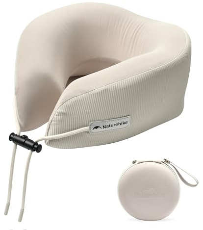 Naturehike Coussin de Voyage Portable en Mousse à mémoire de Forme pour Adulte Coussin de Nuque orthopédique avec Sac à Main