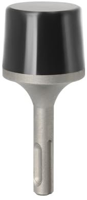 SDS Plus Gummihammer, 100 mm x 35 mm, Aufsatz für Elektrowerkzeuge zum Verlegen von Fliesen, Camping, Bodenbelag, Zelteinlagen, ergonomischer Griff, ideal für Elektrobohrer