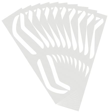 Airbrush Brow Mapping Guide Sticker, Airbrush Sourcils Shaper | 10 paires de bandes de film de protection des sourcils pour teinter le maquillage