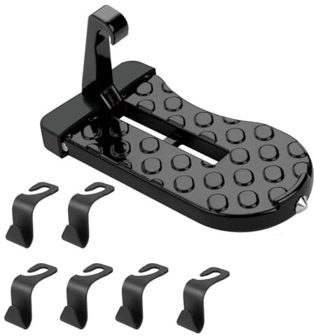 Gradino Per Portiera Auto, Gradino Della Portiera A Pedale Dell'auto, Porta Pedale Auto, Con 6 Pcs Gancio E Martello Di Sicurezza, Adatti Per SUV, Camper, Berline