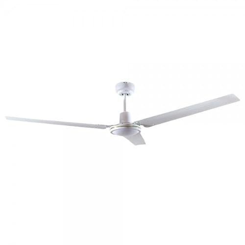 Bilake Ventilador de Techo Industrial 142 cm Grande económico sin luz para Exterior terraza en Color Blanco, Negro y Diferentes mandos