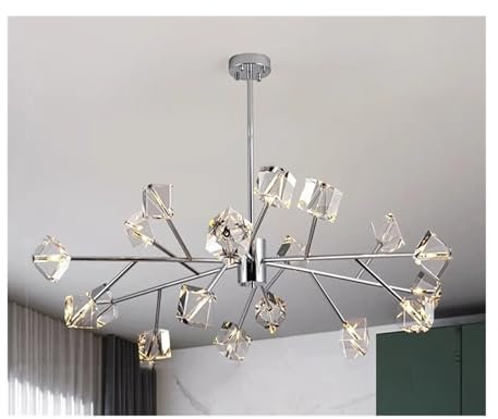 Lampes suspendues à LED Modernes, lustres compatibles avec l'éclairage intérieur de Salle à Manger (Une Couleur, 9 têtes)