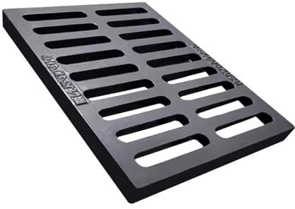 CMYCYDDPLY Grille Caniveau en Métal, Grille Evacuation Eau Exterieur, for Allée, Couvercle de Drain Extérieur(50x30x3cm)