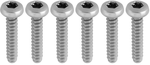 SG Store 6 st 4,8 x 25 mm gräsklipparbälte självgängande skruvar 112728530/0 kompatibel med Mountfield SP53H