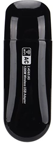 Ticfox ZAPO W50S 1200Mbps Tarjeta de Red inalámbrica de Doble Banda Adaptador WiFi USB 3.0 con Alta Velocidad 2.4G 5.8G Frecuencia para PC Computadora portátil Escritorio Android L