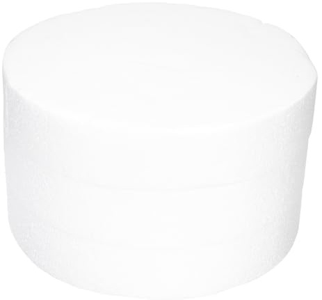GETAJGHSD 3 Pezzi Cerchio di Schiuma Rotondo Diametro 250mm Spessore 50mm per Decorazioni Floreali e Modelli di Torta Fai da Te, Disco di Schiuma per Artigianato e Allestimenti Festa