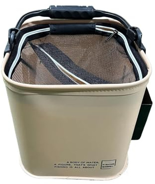 Fiskehink 13 liters hopfällbar tvättbalja med handtag | Levande Tank Lämplig För Fiske, Saltvatten, Flod, Sjö, Pool, Bakgård, Trädgård, , Camping, Utomhusbruk Och