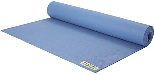 JADE YOGA Harmony yogamatta – träningsmatta med säkert grepp, yogamatta för kvinnor, träningsmattor för hemträning, fitnessmatta, träningsmatta för hem, träningsmatta – 172 cm, skifferblå