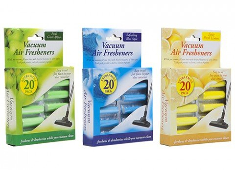 PMS 20PK VACUUM AIR-FRESHENERS IN 3 SCENTS IN PRINTED BOX