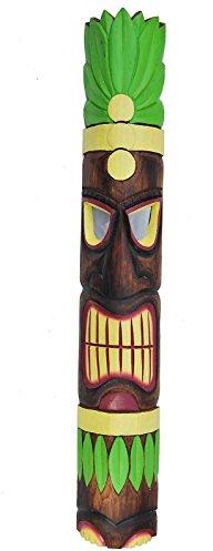 Interlifestyle Wandmaske 100cm Tiki Dekoration Holzmaske Motivmaske Tiki