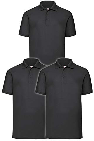 Fruit of The Loom Herren 65/35 Polohemd (3er Pack)