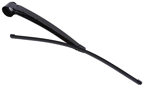 Limpiaparabrisas,Limpiaparabrisas de plástico para automóvil Limpiaparabrisas para ventana trasera de automóvil Brazo y cuchilla para 2003 2009,Polo MK5 04 08 (negro),exterior automotriz