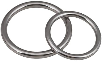 Anneau en acier inoxydable 304, cercle, joint torique, anneau, anneau en acier sans soudure solide, anneau de connexion de yoga hamac, anneau en acier,5 * 35 [10 pièces]