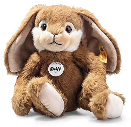 Steiff 067471 Bommel Schlenker-Hase - 28 cm - Kuscheltier - braun, Glazed Ginger