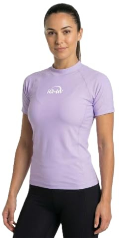 iQ-UV Rashguard Donna Slim-Fit – Maglietta UV Protezione Solare 300 – Maglia Anti UV Donna per Nuoto e Sport – Maglietta Sportive in Nylon Riciclato – Top Bagno per Spiaggia e Mare