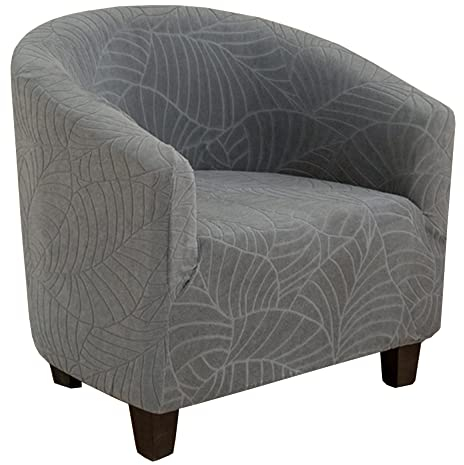 Bestenrose Sesselhusse Wasserdicht Sesselbezug Stretch Sesselschoner Elastisch Jacquard Sesselüberwurf mit Armlehnen Verdickte Sofahusse für Clubsessel Cafe Stretch Husse (2 Stück, Dunkelgrau)